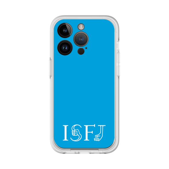 スリムプロテクションプレミアムケース［ オリジナル - ISFJ 擁護者 - アルファベット - ブルー ］