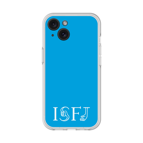 スリムプロテクションプレミアムケース［ オリジナル - ISFJ 擁護者 - アルファベット - ブルー ］