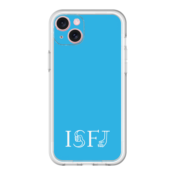 スリムプロテクションプレミアムケース［ オリジナル - ISFJ 擁護者 - アルファベット - ブルー ］
