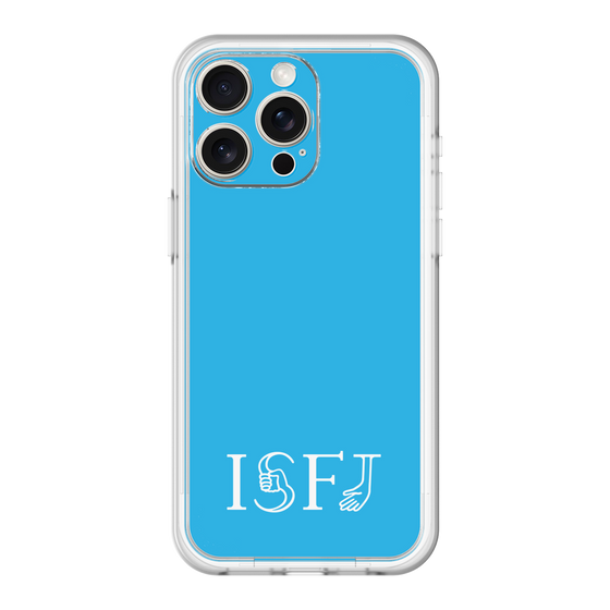スリムプロテクションプレミアムケース［ オリジナル - ISFJ 擁護者 - アルファベット - ブルー ］