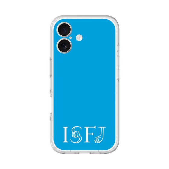 スリムプロテクションプレミアムケース［ オリジナル - ISFJ 擁護者 - アルファベット - ブルー ］