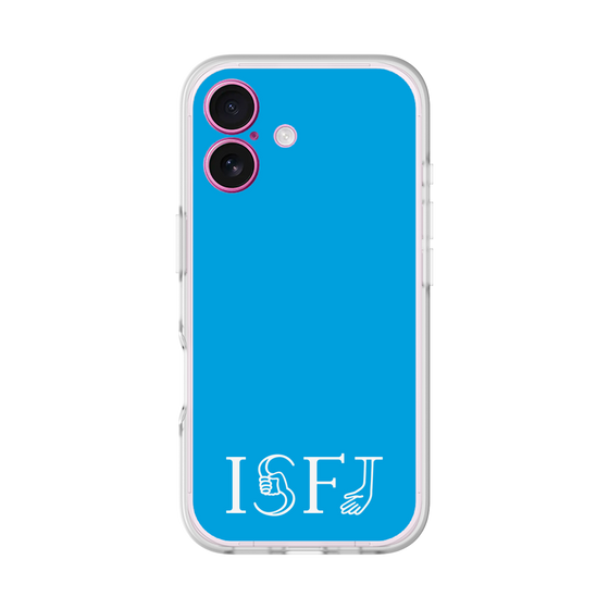 スリムプロテクションプレミアムケース［ オリジナル - ISFJ 擁護者 - アルファベット - ブルー ］