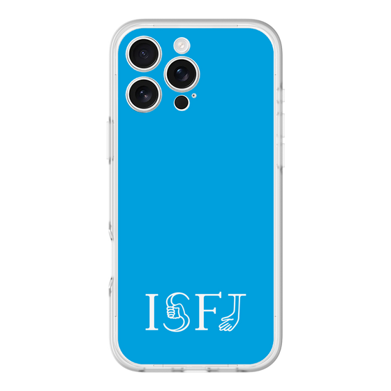 スリムプロテクションプレミアムケース［ オリジナル - ISFJ 擁護者 - アルファベット - ブルー ］