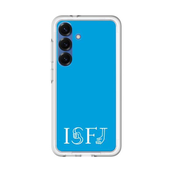 スリムプロテクションプレミアムケース［ オリジナル - ISFJ 擁護者 - アルファベット - ブルー ］