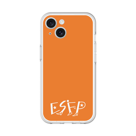 スリムプロテクションプレミアムケース［ オリジナル - ESFP エンターテイナー - アルファベット - オレンジ ］