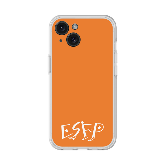 スリムプロテクションプレミアムケース［ オリジナル - ESFP エンターテイナー - アルファベット - オレンジ ］