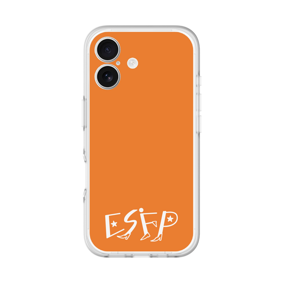 スリムプロテクションプレミアムケース［ オリジナル - ESFP エンターテイナー - アルファベット - オレンジ ］