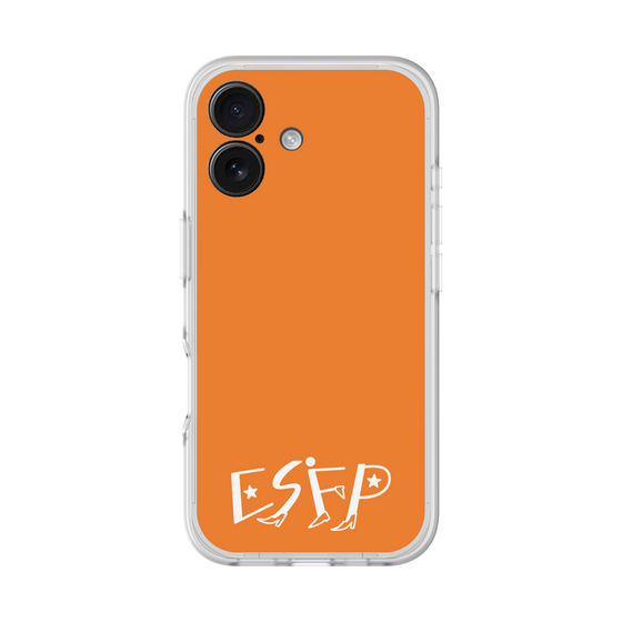 スリムプロテクションプレミアムケース［ オリジナル - ESFP エンターテイナー - アルファベット - オレンジ ］