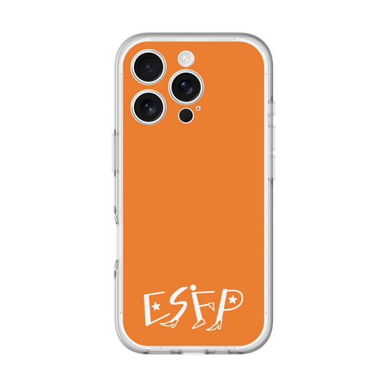 スリムプロテクションプレミアムケース［ オリジナル - ESFP エンターテイナー - アルファベット - オレンジ ］