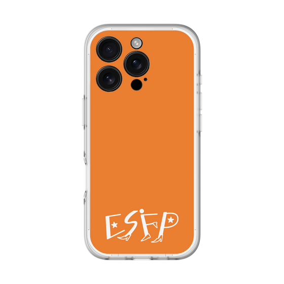 スリムプロテクションプレミアムケース［ オリジナル - ESFP エンターテイナー - アルファベット - オレンジ ］