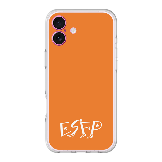 スリムプロテクションプレミアムケース［ オリジナル - ESFP エンターテイナー - アルファベット - オレンジ ］