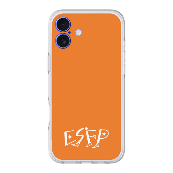 スリムプロテクションプレミアムケース［ オリジナル - ESFP エンターテイナー - アルファベット - オレンジ ］