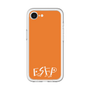 スリムプロテクションプレミアムケース［ オリジナル - ESFP エンターテイナー - アルファベット - オレンジ ］