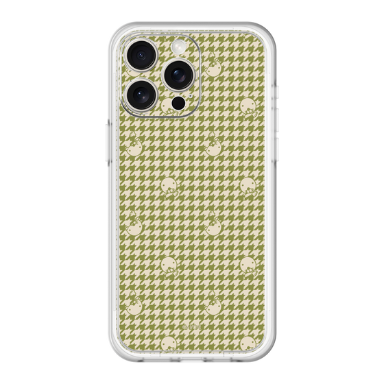スリムプロテクションプレミアムケース［ ぼのぼの - ぼのぼの千鳥格子柄 - カーキ ］