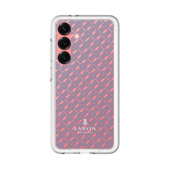 スリムプロテクションプレミアムケース［ LANVIN COLLECTION - ロゴパターン - ブルー ］