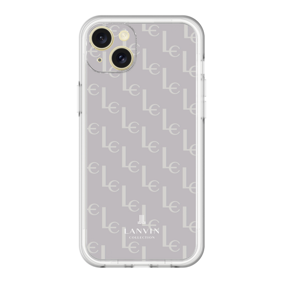スリムプロテクションプレミアムケース［ LANVIN COLLECTION - ジオメトリック - ライラック ］