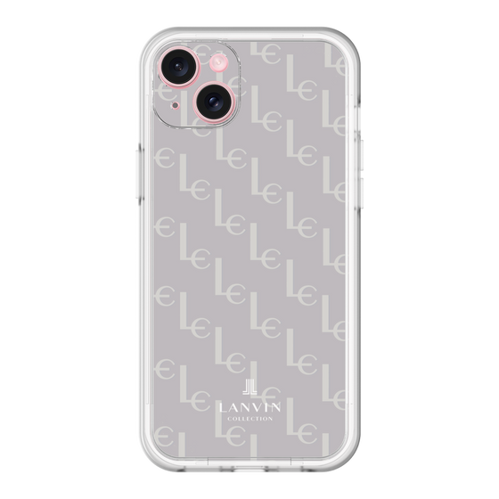 スリムプロテクションプレミアムケース［ LANVIN COLLECTION - ジオメトリック - ライラック ］