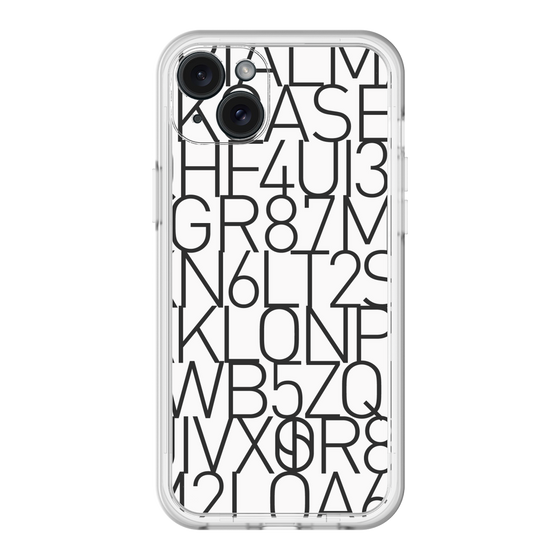 スリムプロテクションプレミアムケース［ KLON - シリアルナンバー/A - ホワイト ］