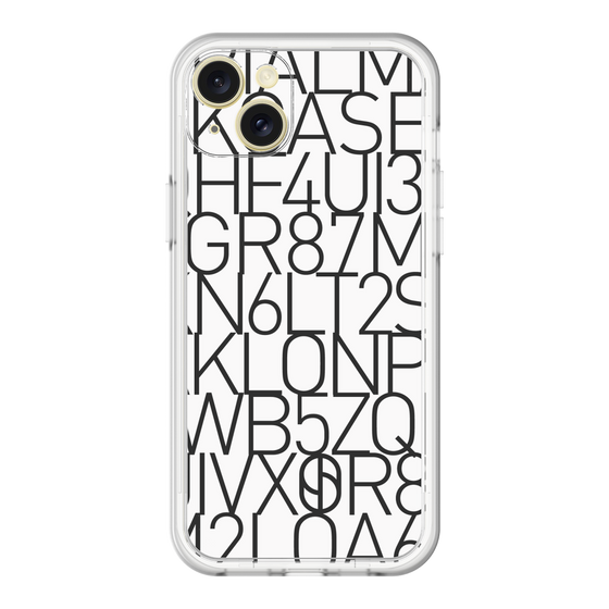 スリムプロテクションプレミアムケース［ KLON - シリアルナンバー/A - ホワイト ］