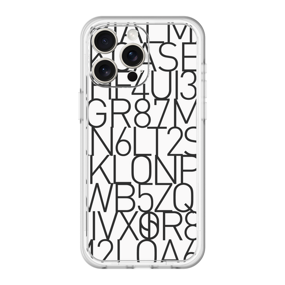 スリムプロテクションプレミアムケース［ KLON - シリアルナンバー/A - ホワイト ］