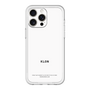 スリムプロテクションプレミアムケース［ KLON - ロゴ - ホワイト ］