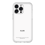 スリムプロテクションプレミアムケース［ KLON - ロゴ - ホワイト ］