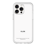 スリムプロテクションプレミアムケース［ KLON - ロゴ - ホワイト ］