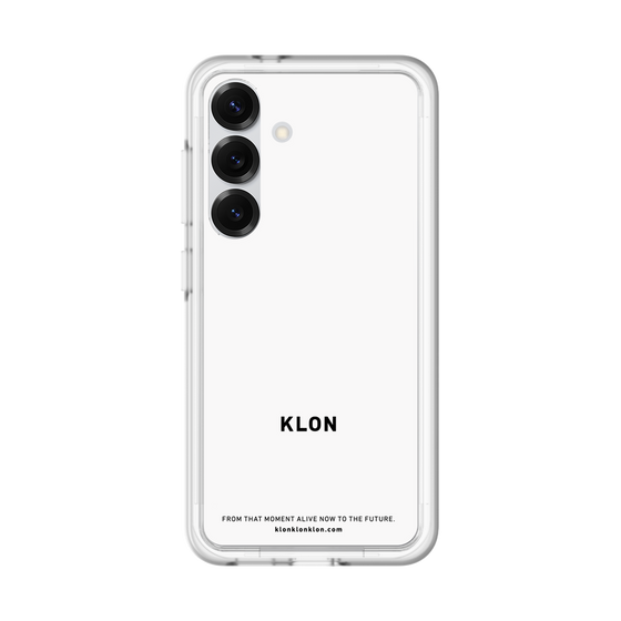 スリムプロテクションプレミアムケース［ KLON - ロゴ - ホワイト ］