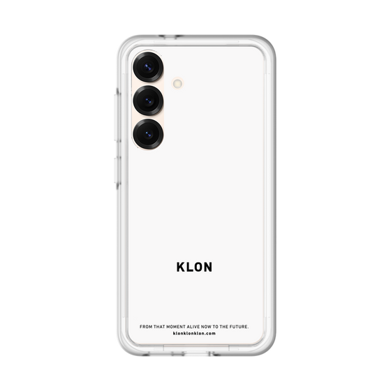 スリムプロテクションプレミアムケース［ KLON - ロゴ - ホワイト ］