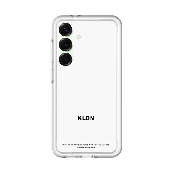 スリムプロテクションプレミアムケース［ KLON - ロゴ - ホワイト ］