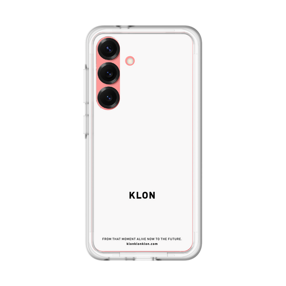 スリムプロテクションプレミアムケース［ KLON - ロゴ - ホワイト ］
