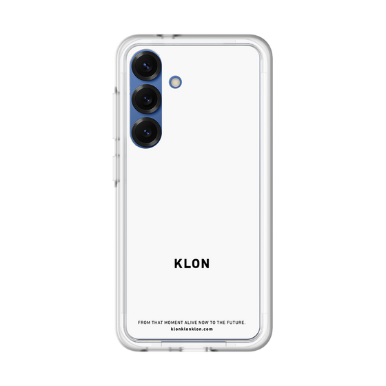 スリムプロテクションプレミアムケース［ KLON - ロゴ - ホワイト ］