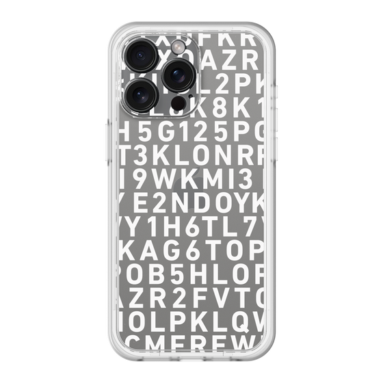 スリムプロテクションプレミアムケース［ KLON - シリアルナンバー/B - ホワイト ］