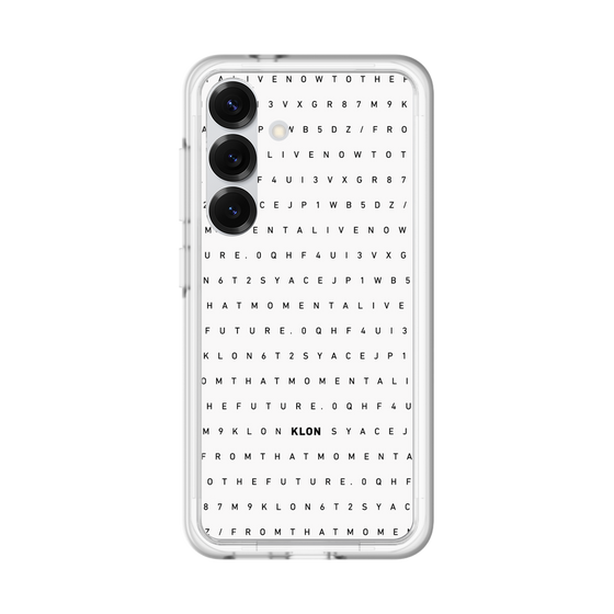 スリムプロテクションプレミアムケース［ KLON - シリアルナンバー/C - ホワイト ］