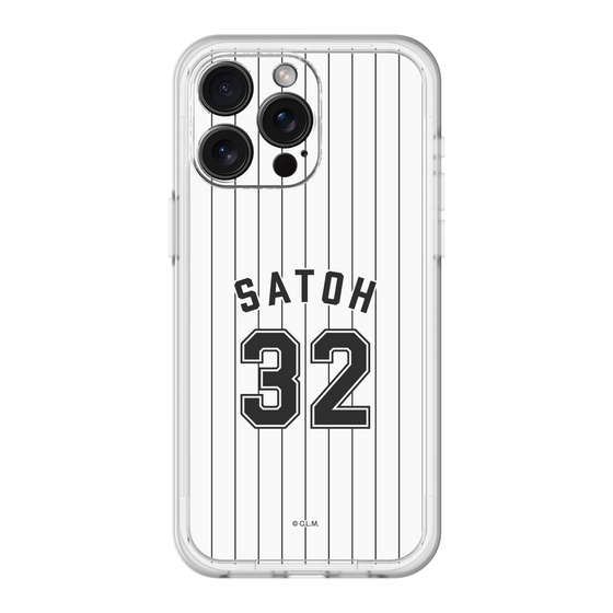 スリムプロテクションプレミアムケース［ 千葉ロッテマリーンズ - #32 SATOH ］