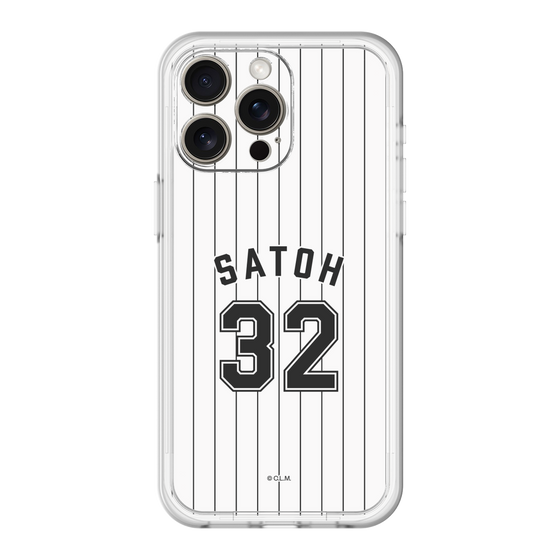 スリムプロテクションプレミアムケース［ 千葉ロッテマリーンズ - #32 SATOH ］