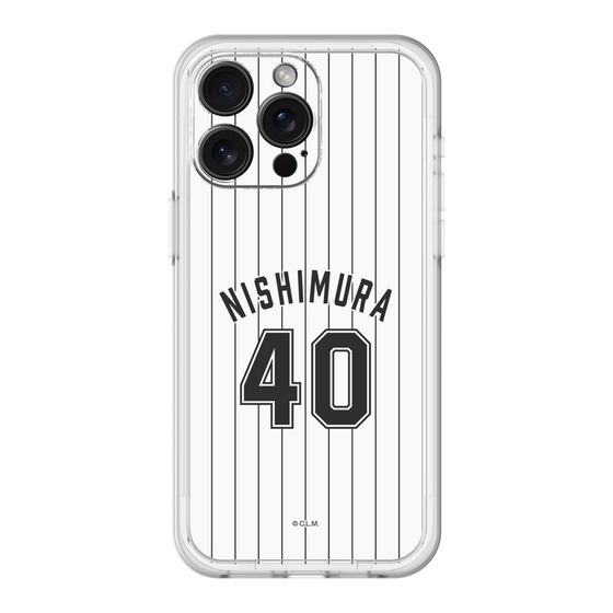 スリムプロテクションプレミアムケース［ 千葉ロッテマリーンズ - #40 NISHIMURA ］