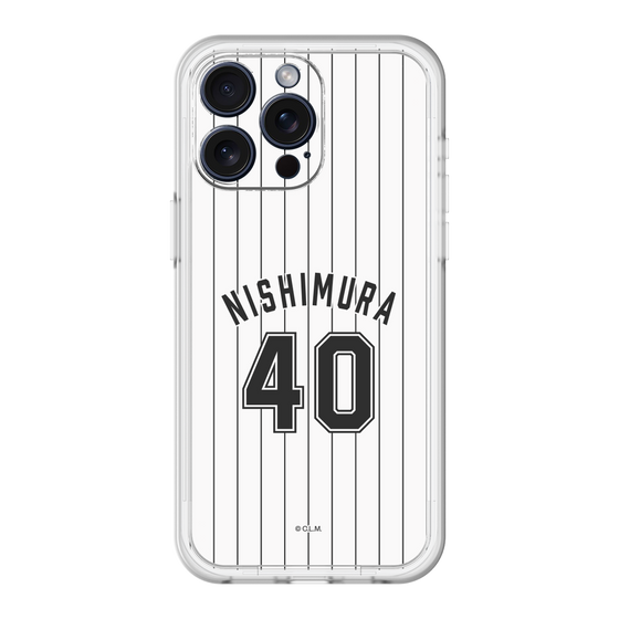 スリムプロテクションプレミアムケース［ 千葉ロッテマリーンズ - #40 NISHIMURA ］