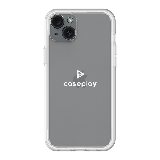 スリムプロテクションプレミアムケース［ オリジナル - caseplayロゴ - ホワイト/D ］