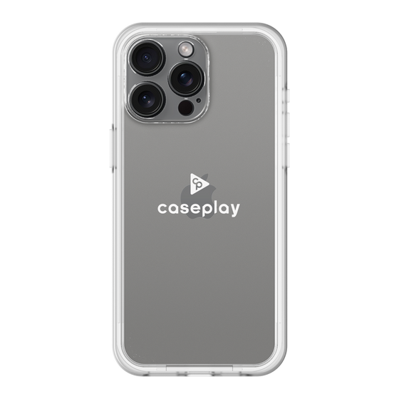 スリムプロテクションプレミアムケース［ オリジナル - caseplayロゴ - ホワイト/D ］