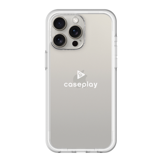 スリムプロテクションプレミアムケース［ オリジナル - caseplayロゴ - ホワイト/D ］