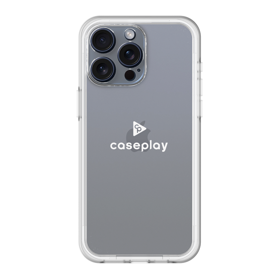 スリムプロテクションプレミアムケース［ オリジナル - caseplayロゴ - ホワイト/D ］