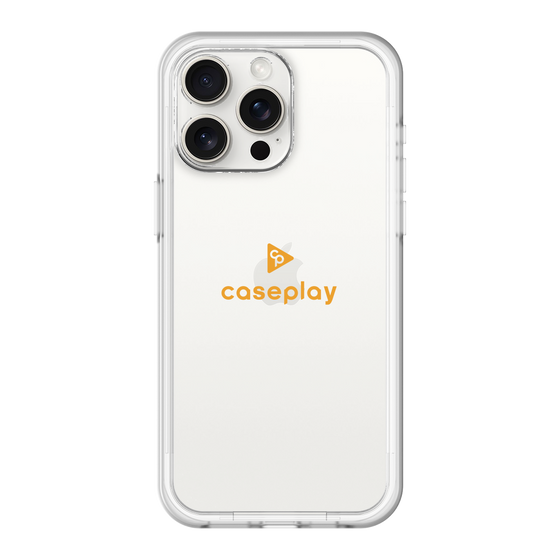 スリムプロテクションプレミアムケース［ オリジナル - caseplayロゴ - オレンジ/D ］