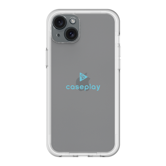 スリムプロテクションプレミアムケース［ オリジナル - caseplayロゴ - ライトブルー/D ］