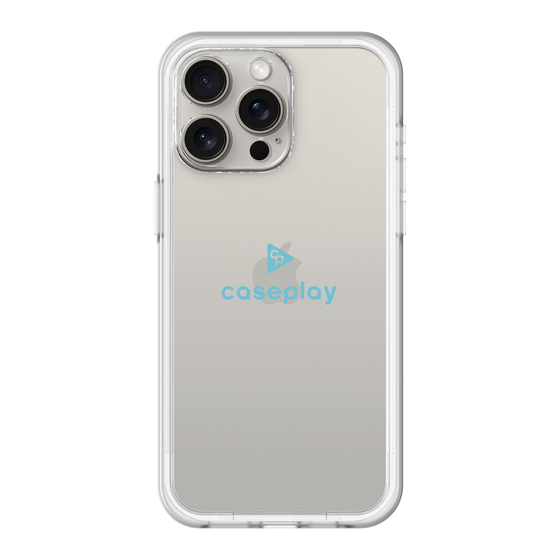 スリムプロテクションプレミアムケース［ オリジナル - caseplayロゴ - ライトブルー/D ］
