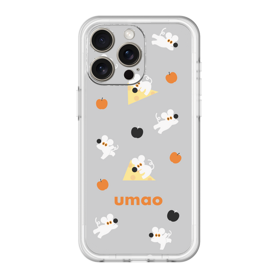 スリムプロテクションプレミアムケース［ umao - ねずみとりんご ］