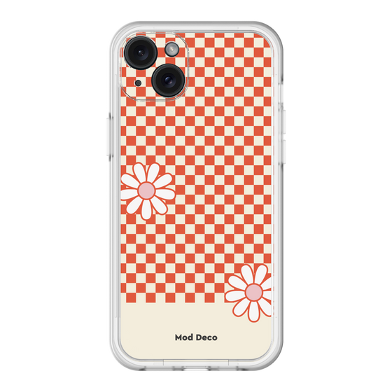 スリムプロテクションプレミアムケース［ Mod Deco - オリジナル - レトロフラワー ］