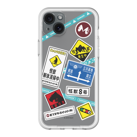 スリムプロテクションプレミアムケース［ 怪獣8号 - ステッカー - カラー ］
