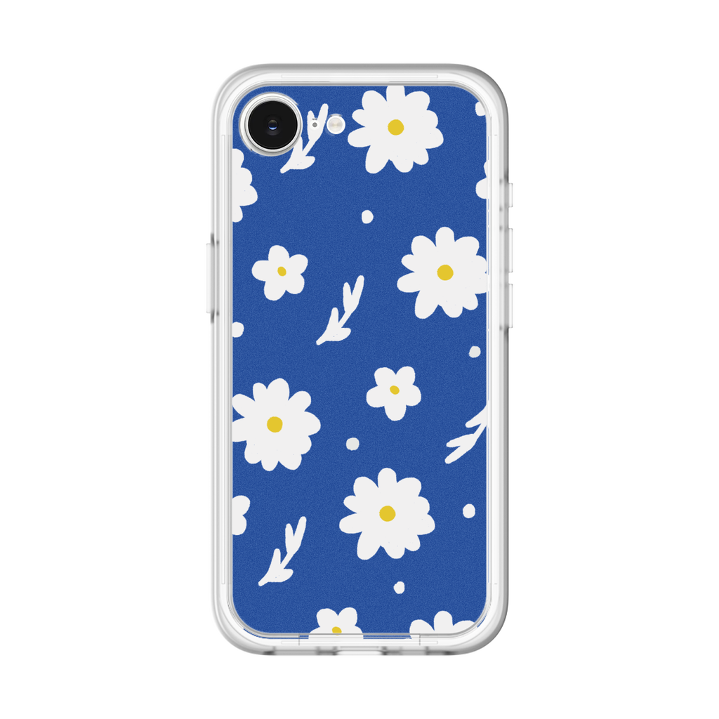 スリムプロテクションプレミアムケース for Apple iPhone 16e［ Mod Deco - オリジナル - フラワー/B ］