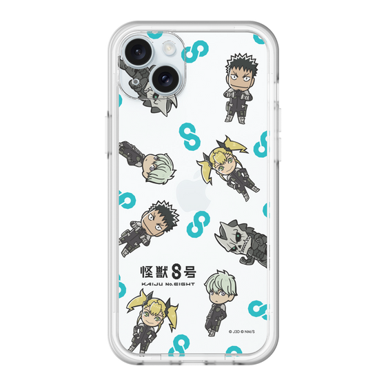 スリムプロテクションプレミアムケース［ 怪獣８号 - ミニキャラ - 総柄01 ］